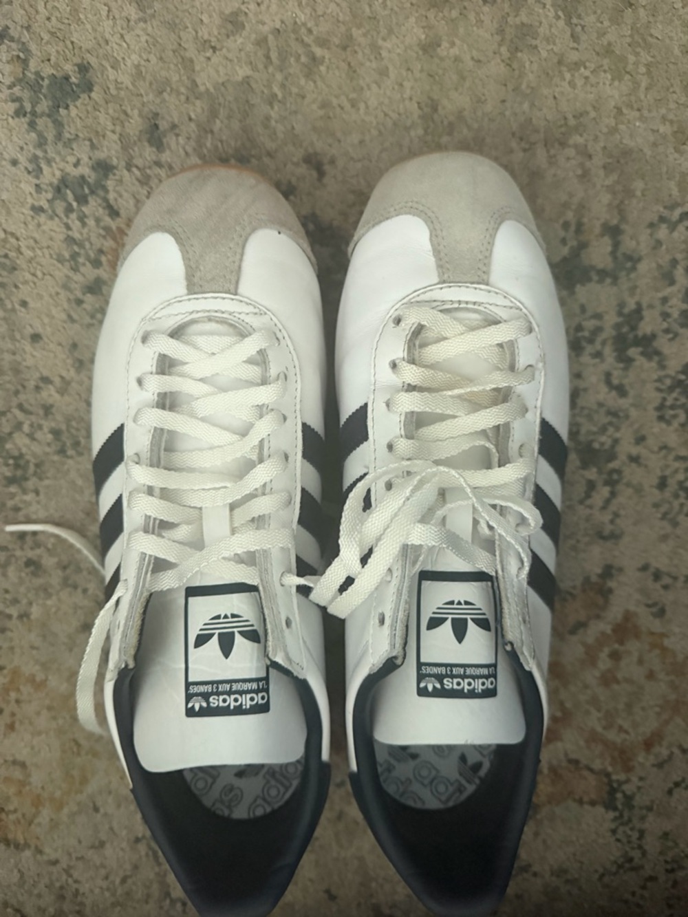 adidas White and Black Low-Top Sneakers